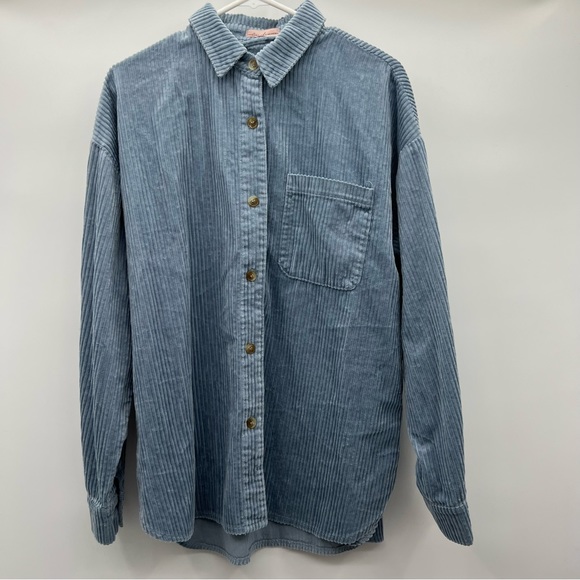 Ces Femme light blue corduroy shirt jacket ladies S. - Picture 1 of 7